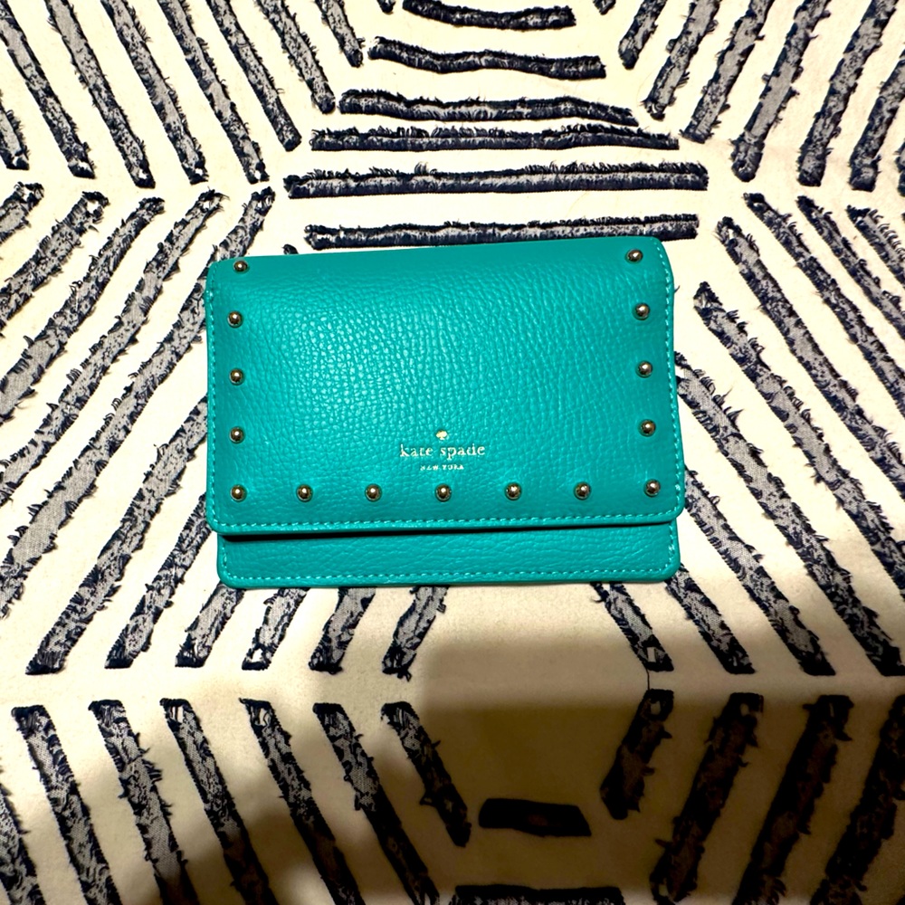 Teal Kate spade wallet